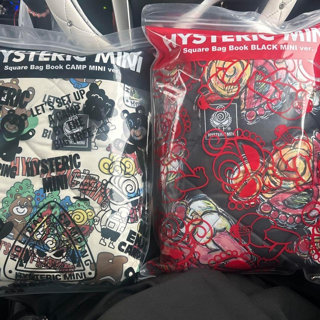 HYSTERIC MINI スクエアバッグブック 2点セット HYSTERIC MINI（ヒステリックミニ）スクエアーバッグBOOKムック